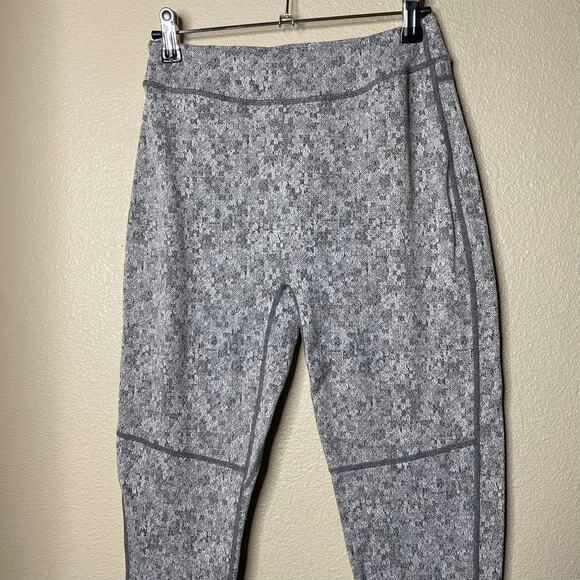 Gymshark Hi-Rise Leggings Marled Athleisure Heather Gray Light Wash Sz M - Picture 4 of 7